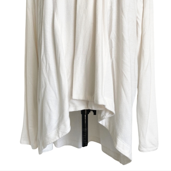 Athleta Nirvana Two Ways Wrap open front white stretch Cardigan lightweight XL - Picture 5 of 15